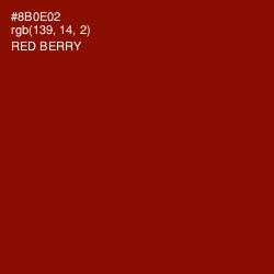 #8B0E02 - Red Berry Color Image